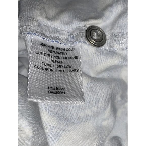 Alfred Dunner Sz 12 Blue White Paisley Geo Print Cotton Trucker Jacket EUC - Picture 8 of 10